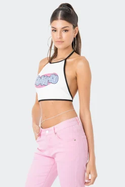 Mae Open-Back Halter Top