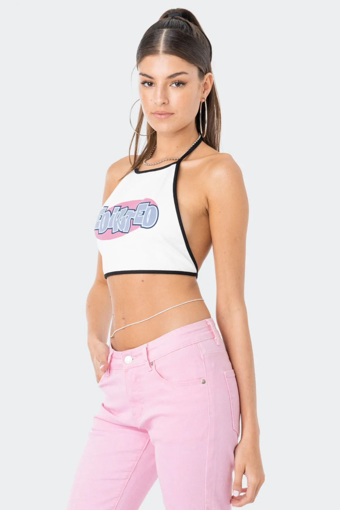 Mae Open-Back Halter Top