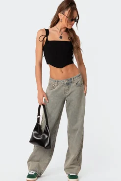 Magda Low Rise Acid Wash Jeans