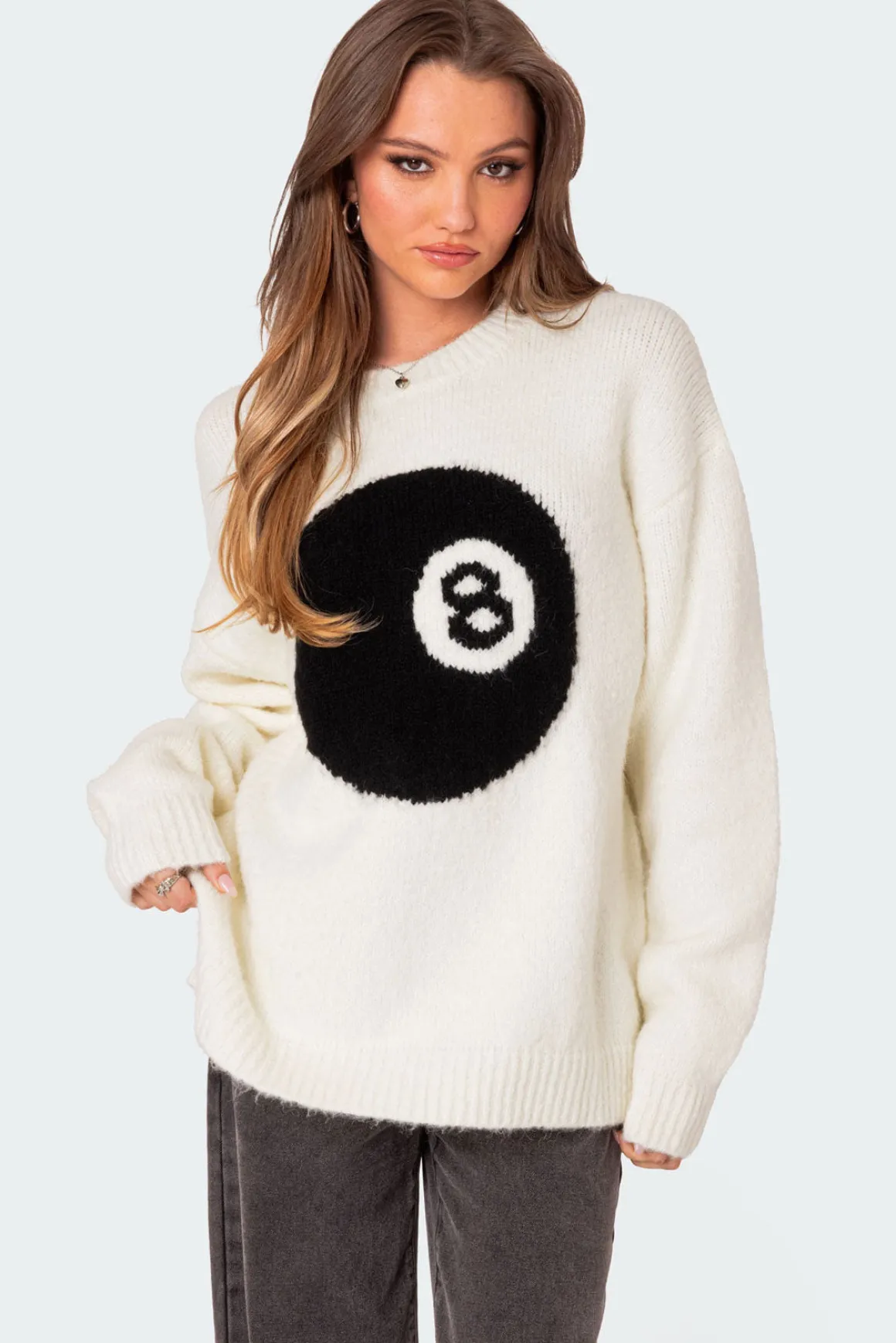 Magic 8 Oversized Chunky Knit Sweater
