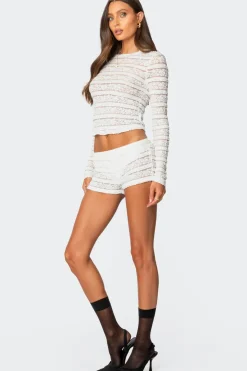 Maisley Sheer Lace Shorts