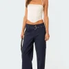 Manuel Low Rise Belted Cargo Pants
