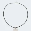 Marble Heart Cord Necklace