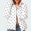 Marcey Polka Dot Hooded Puffer