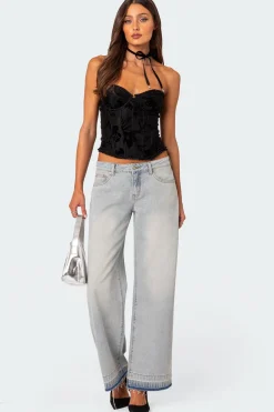 Marnie Velvet Embroidered Corset