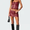 Maya Faux Leather Mini Skirt