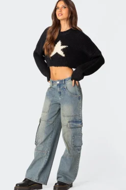 Mega Star Cropped Sweater