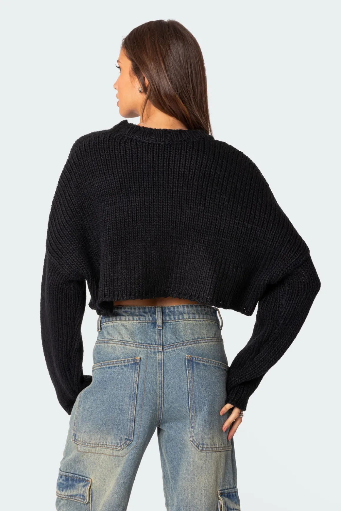Mega Star Cropped Sweater
