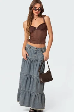 Mercy Sheer Mesh Bra Top