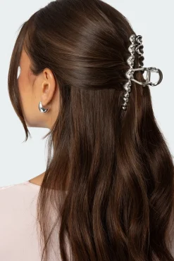 Metal Heart Claw Clip