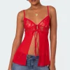 Mimosa Sheer Lace Long Tank Top