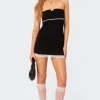 Miri Lace Trim Mini Dress