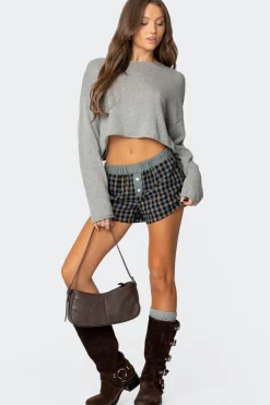 Mixed Plaid Boxer Shorts
