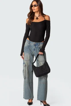Model Off Duty Ribbed Bodysuit