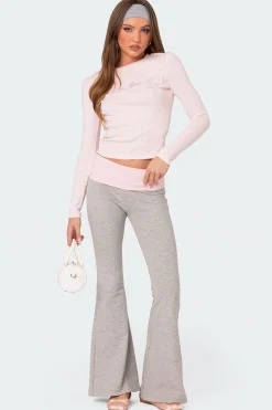 Molly Contrast Flared Leggings