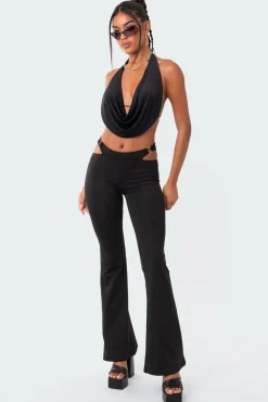 Monique Cropped Open-Back Top