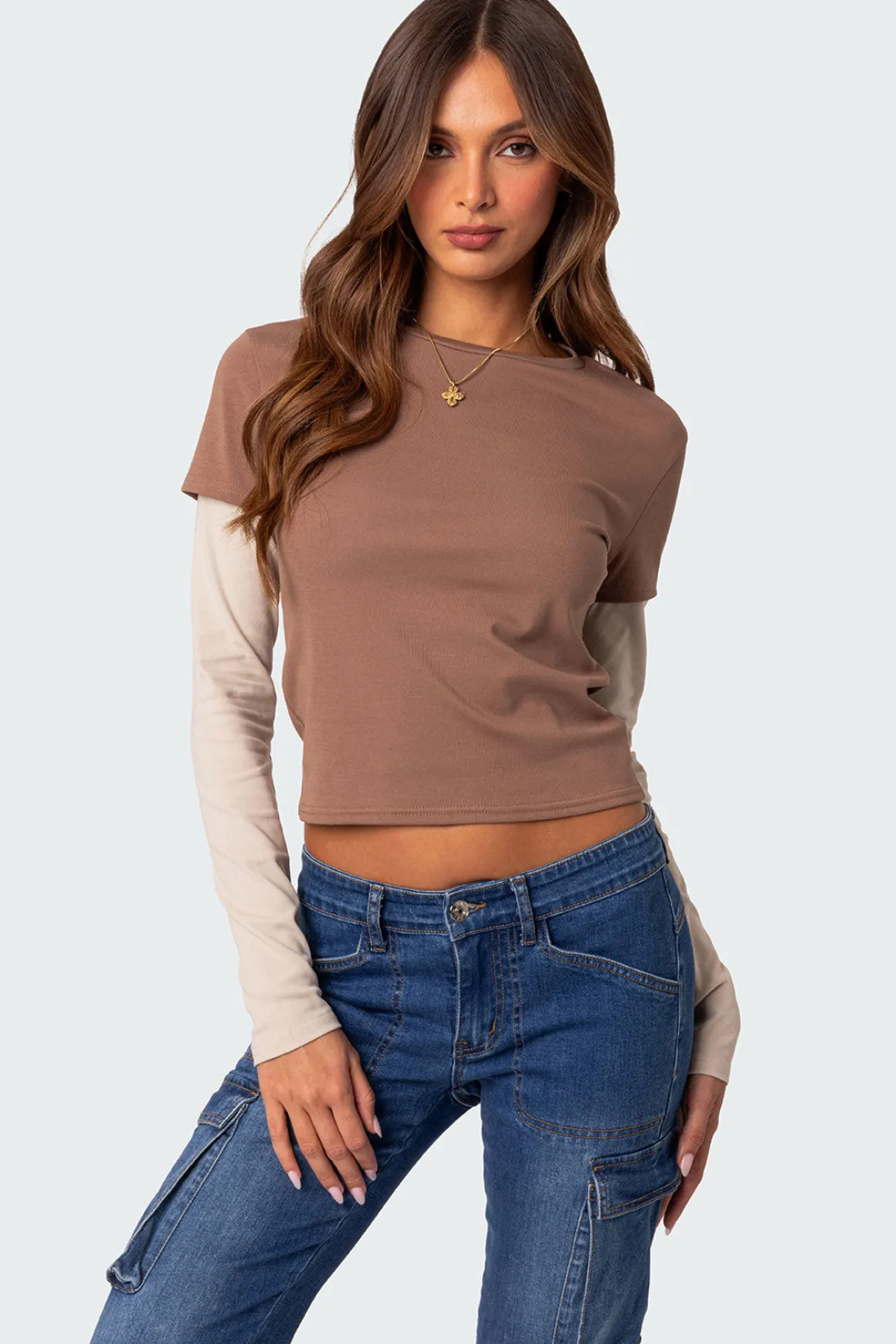 Mood Layered Long Sleeve T Shirt