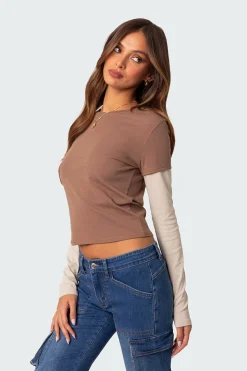 Mood Layered Long Sleeve T Shirt
