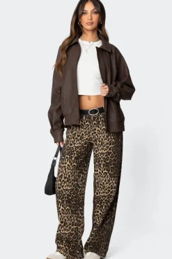 Mori Oversized Faux Leather Jacket