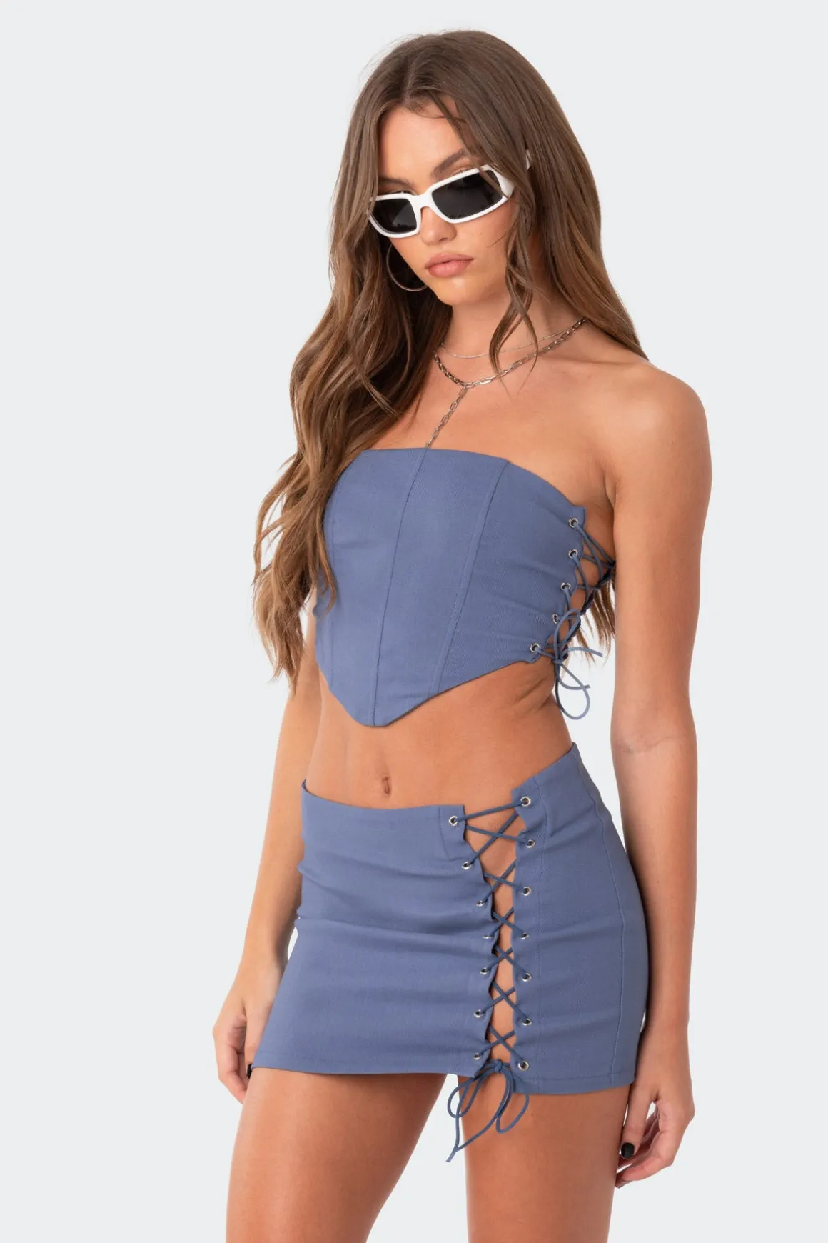 Murphy Side Lace-Up Corset