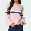 Nautical Striped Oversized Sweater