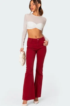 Night Out Sheer Crop Top