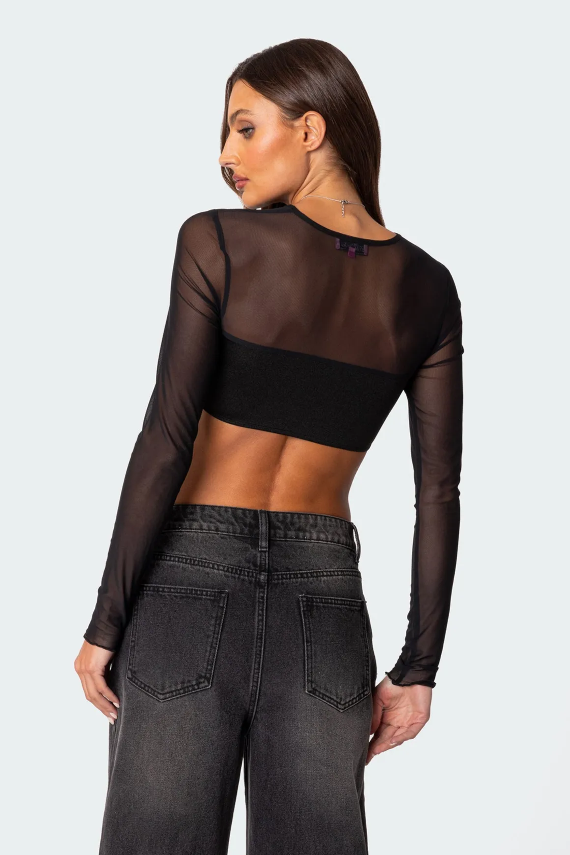 Night Out Sheer Crop Top
