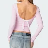 Nila Backless Boat Neck Top