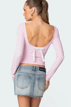 Nila Backless Boat Neck Top
