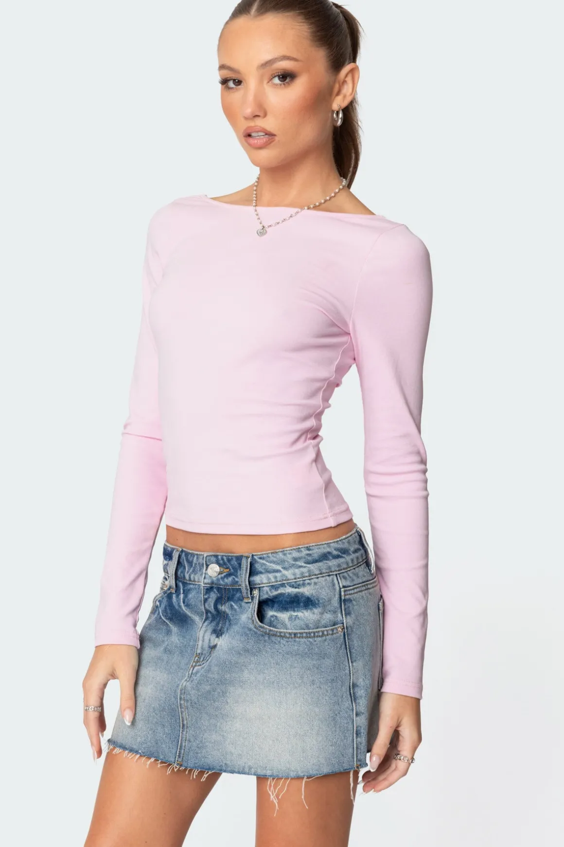 Nila Backless Boat Neck Top