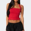Nyrah Straight Neck Halter Top