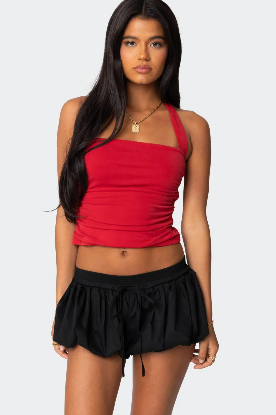 Nyrah Straight Neck Halter Top
