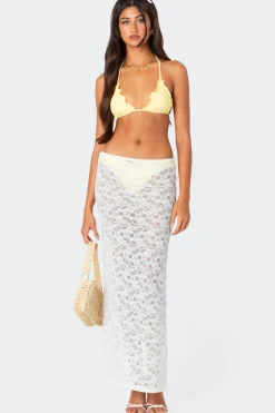 Oceana Sheer Lace Maxi Skirt