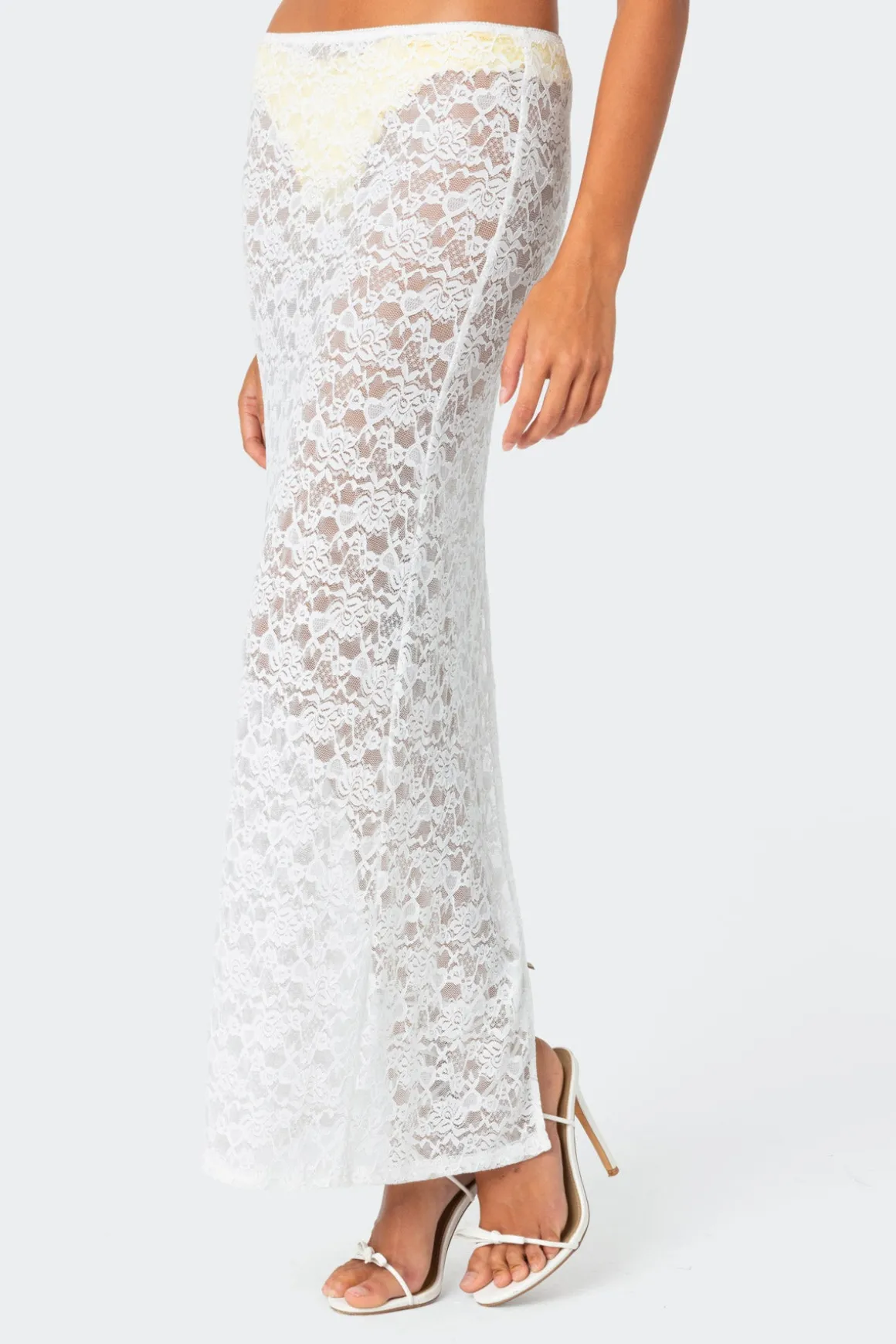Oceana Sheer Lace Maxi Skirt