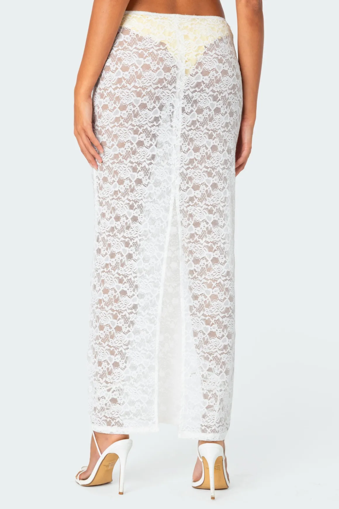 Oceana Sheer Lace Maxi Skirt