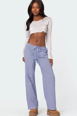 Olivia Striped Loose Fit Pants