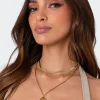 Open Heart Layered Necklace