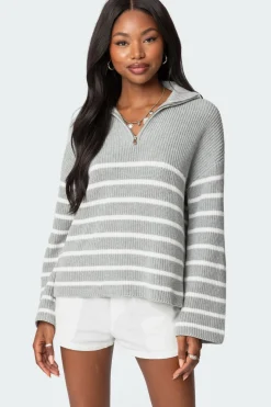 Oversized Quarter Zip Sweater