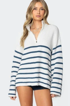 Oversized Quarter Zip Sweater