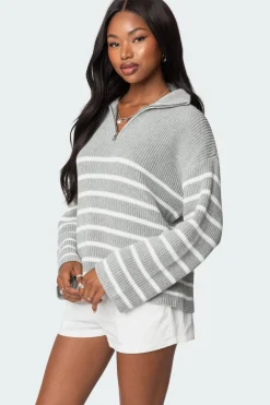 Oversized Quarter Zip Sweater