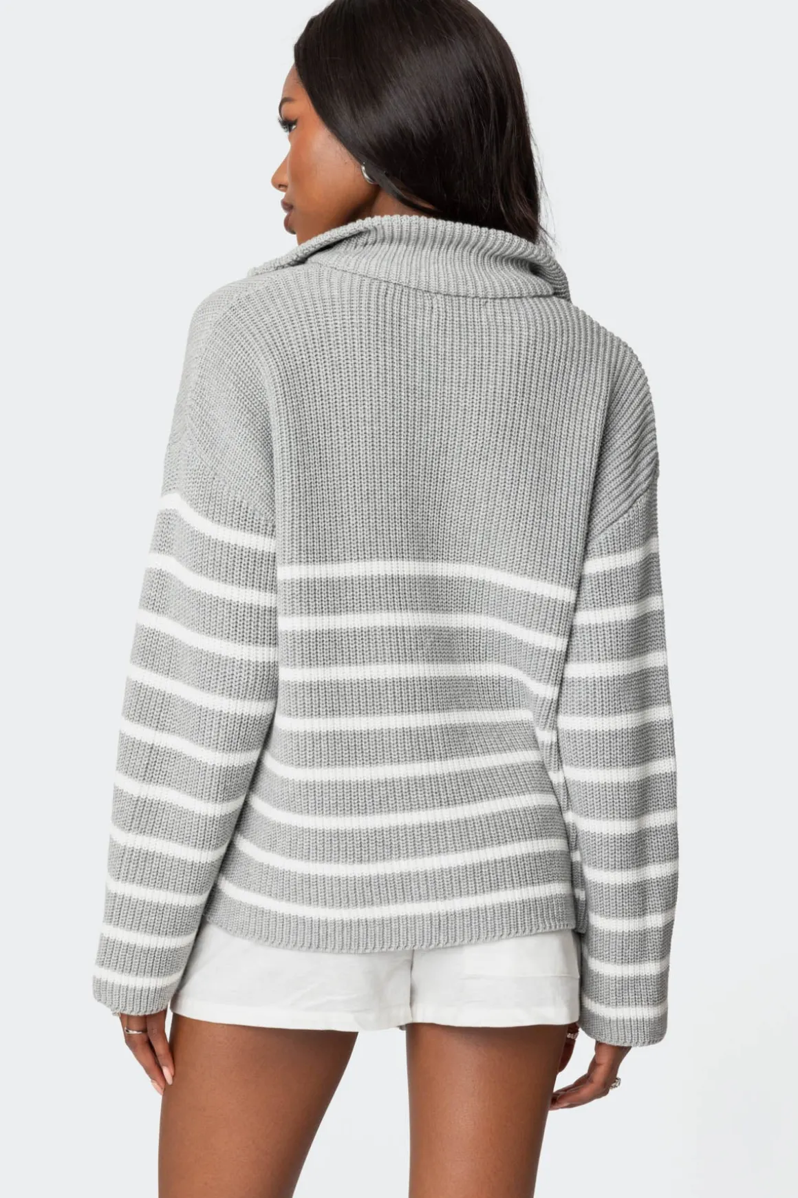 Oversized Quarter Zip Sweater