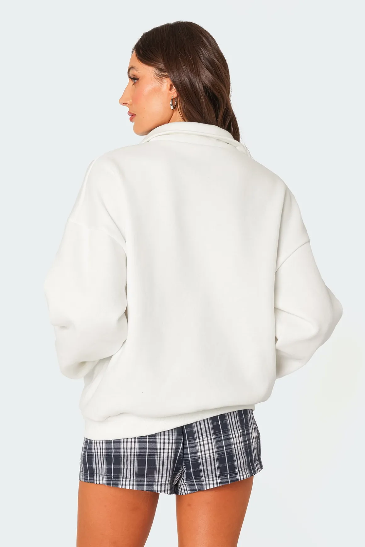 Oversized Quarter Zip Sweatshirt