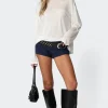 Oversized Semi Sheer Long Sleeve T Shirt