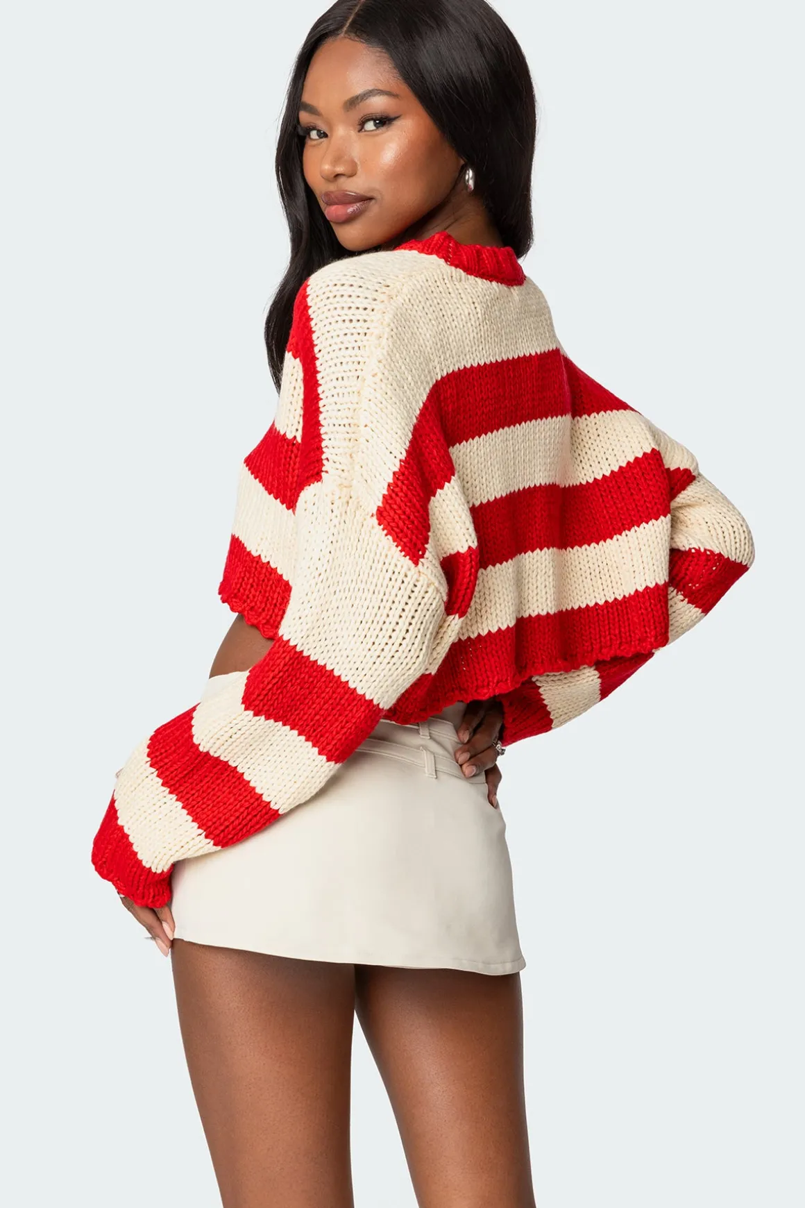 Ozzy Cropped Knitted Sweater