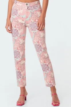 Paisley Wash Mom Jeans