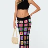 Patchwork Crochet Maxi Skirt