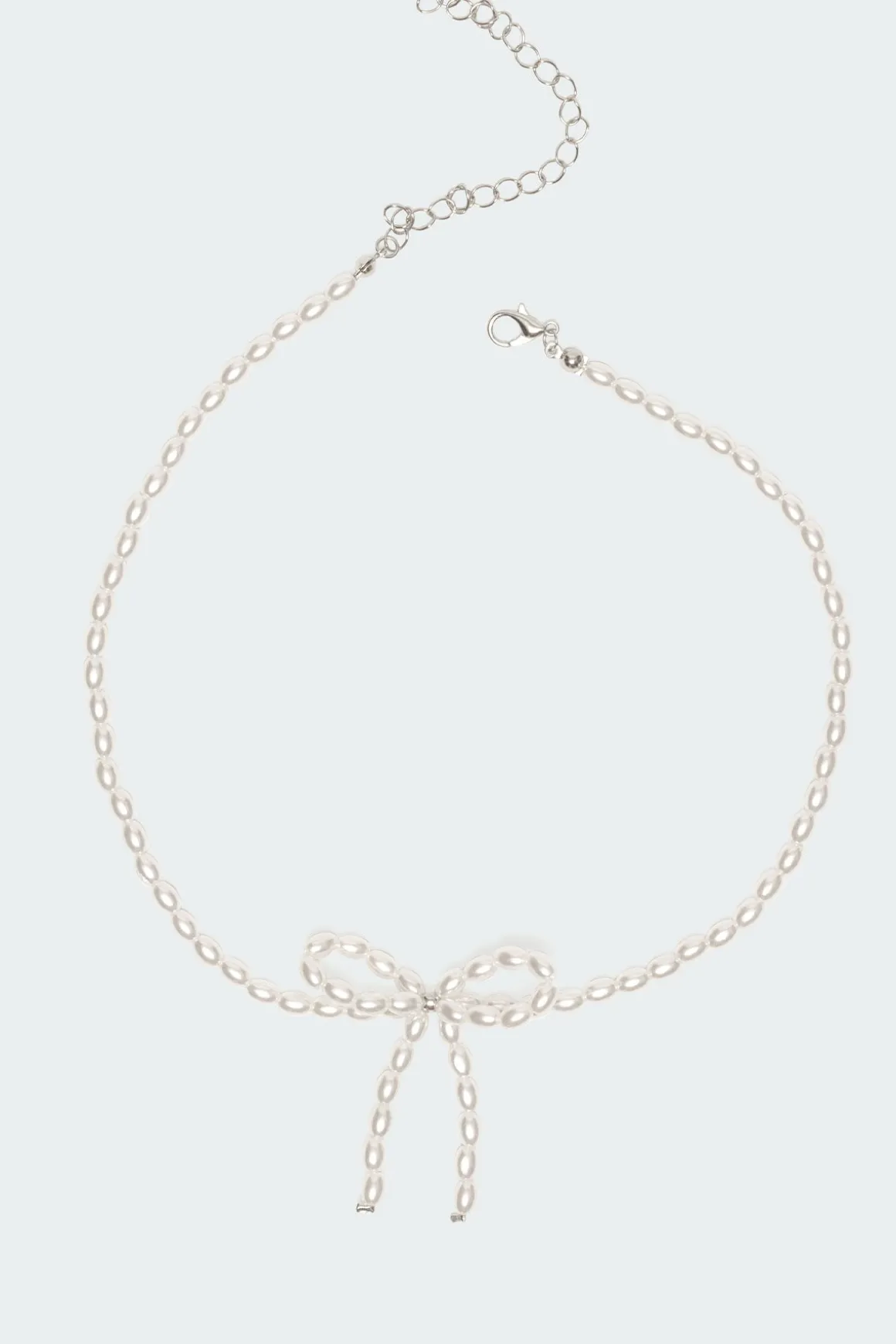 Pearl Bow Necklace
