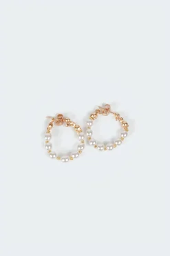 Pearl Hoop Earrings