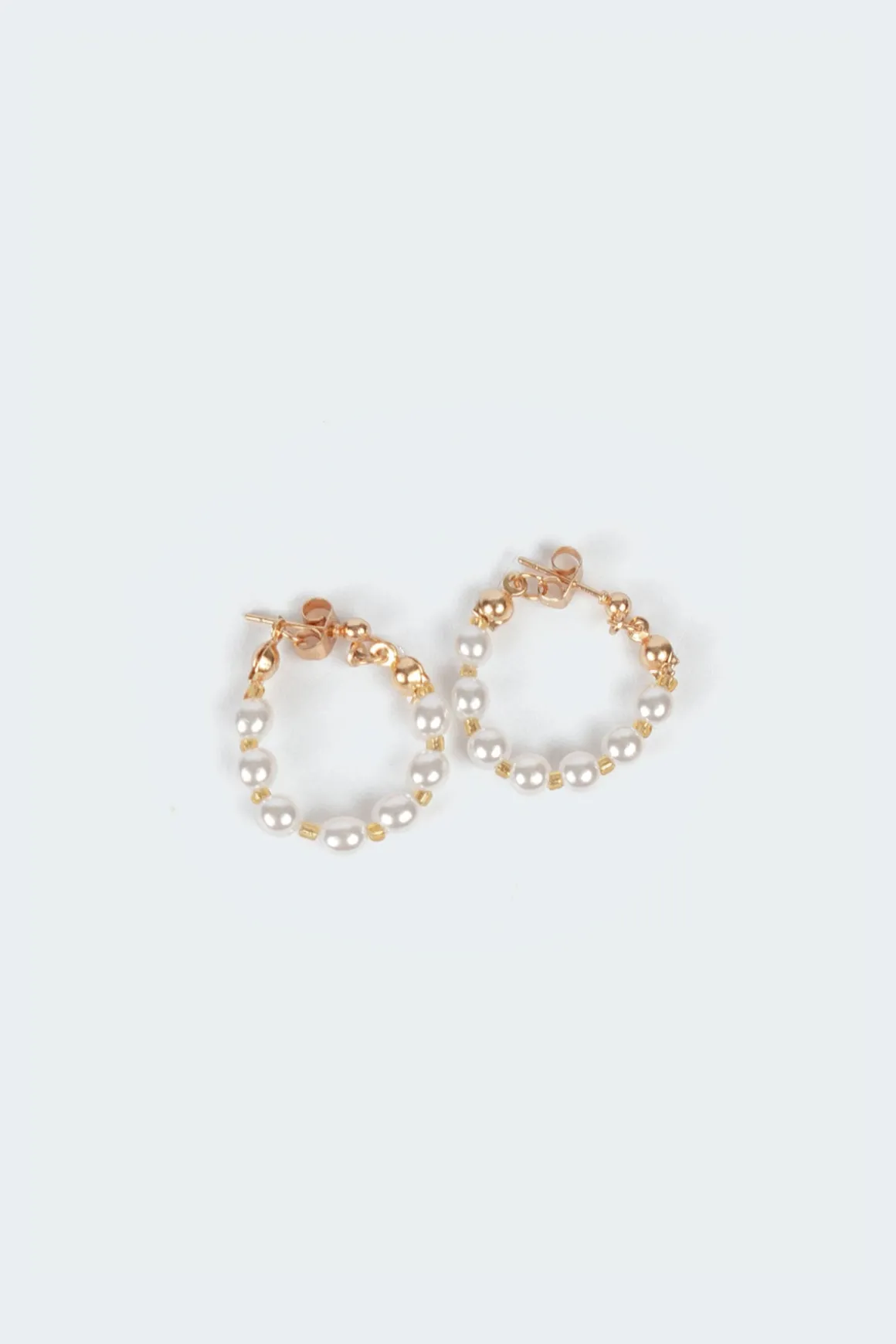 Pearl Hoop Earrings