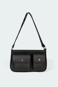 Perfect Fit Faux Leather Shoulder Bag
